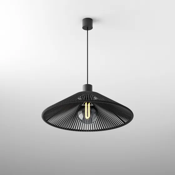 SNOP 40 E27 Phase-Control suspended black + black shade