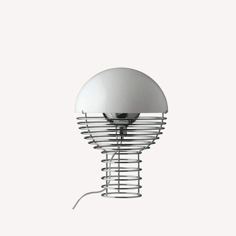 [VER-101206] Wire Table Lamp Ø30 (Wit)