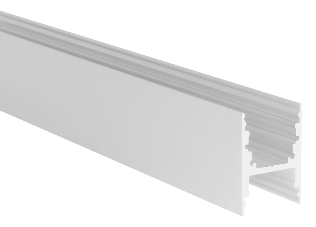 [UNI-L69H000W] 200 cm M-Line H profiel (Wit)