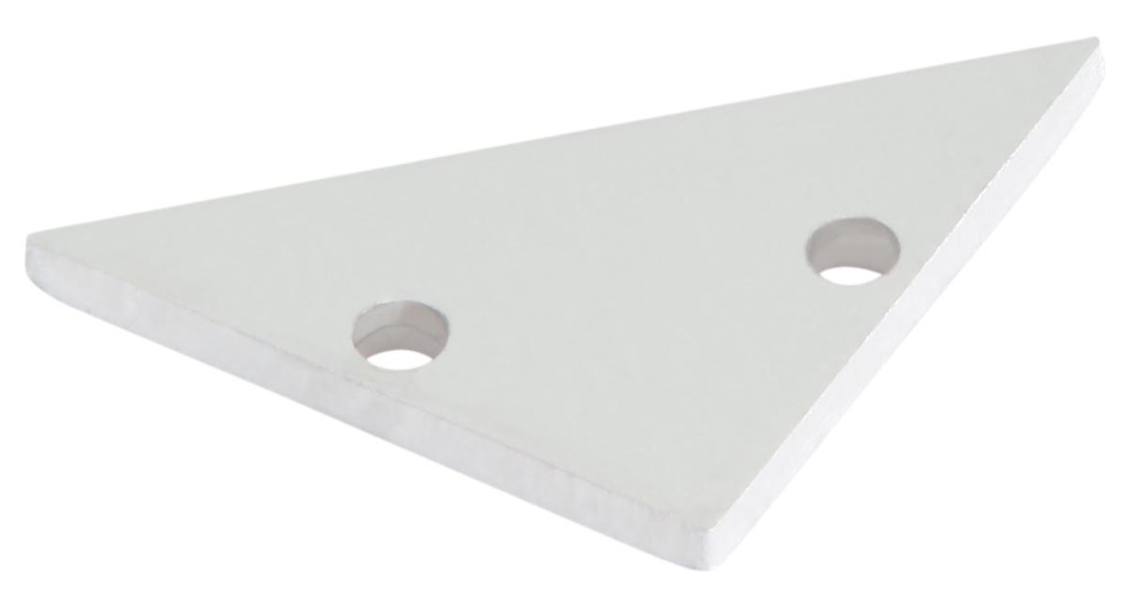 [UNI-L693S3EW] End Cap Vlak (Wit)