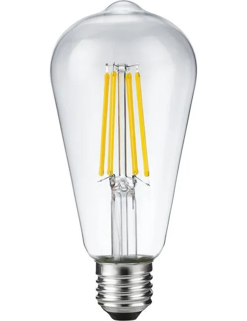 [SPE-LX023860709] LED E27 Fila Rustika ST64x140 230V 650Lm 8W 925 AC Clear Dim