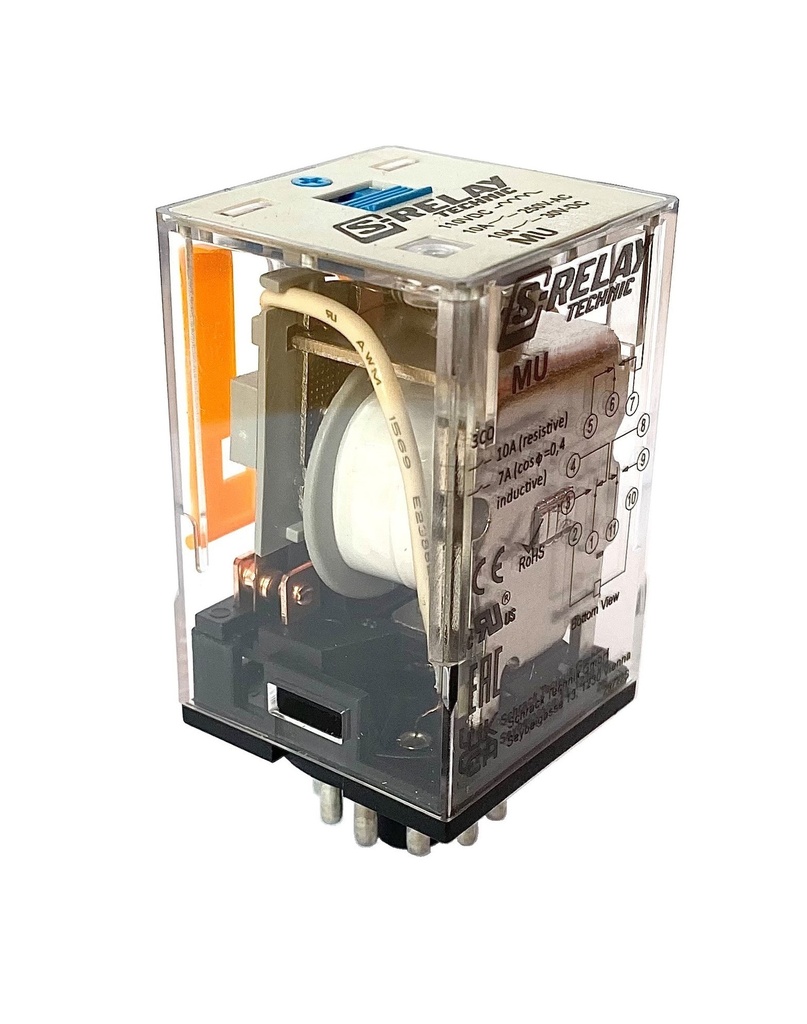 MU Relais 3 CO contacten 10A 24VDC 11PIN