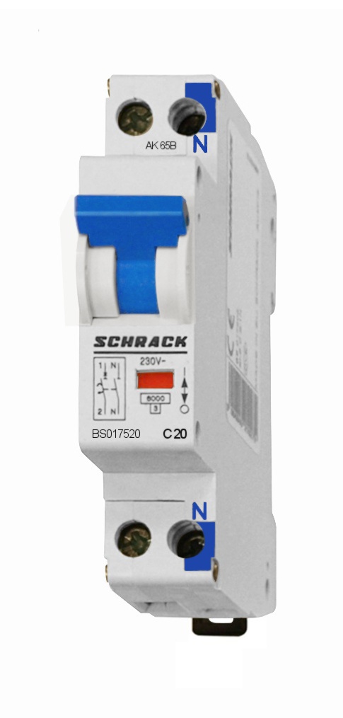 [SCH-BS017520] SI Automaat BMS6 C 20A 1P+N 6kA 1MOD