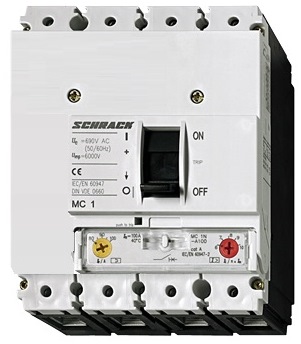 Vermogensautomaat MC1B-4-A80 25kA 4P Ir=63..80A