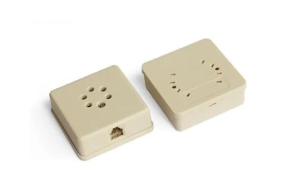 Wandcontactdoos voor telefoonstekker met modulaire ingang RJ14 6/4 - Opbouw
