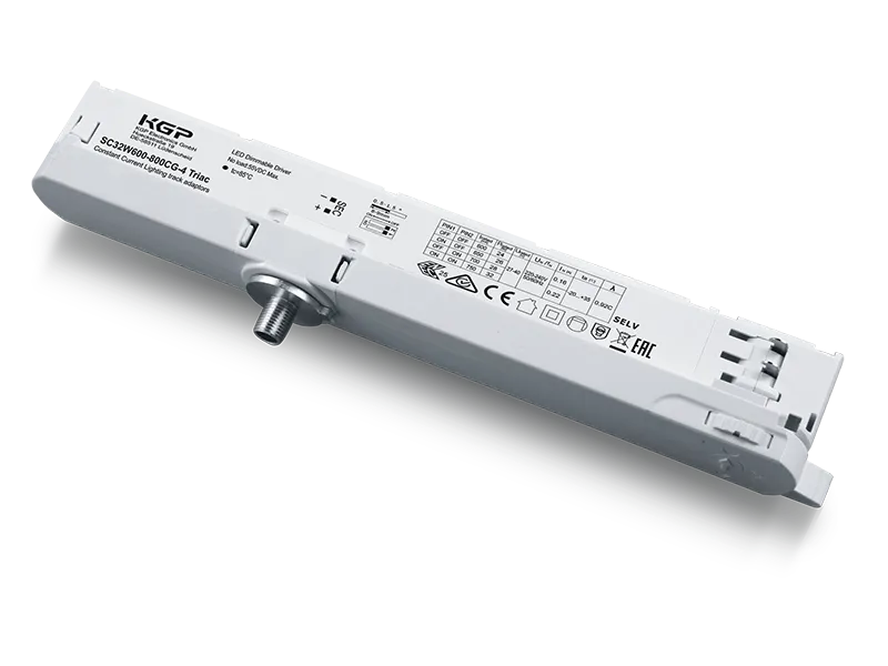 White 3P track adaptor 400-550mA / 22W TRIAC dim