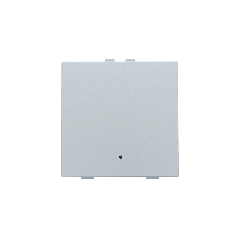 Enkelvoudige drukknop met led voor Niko Home Control, sterling coated