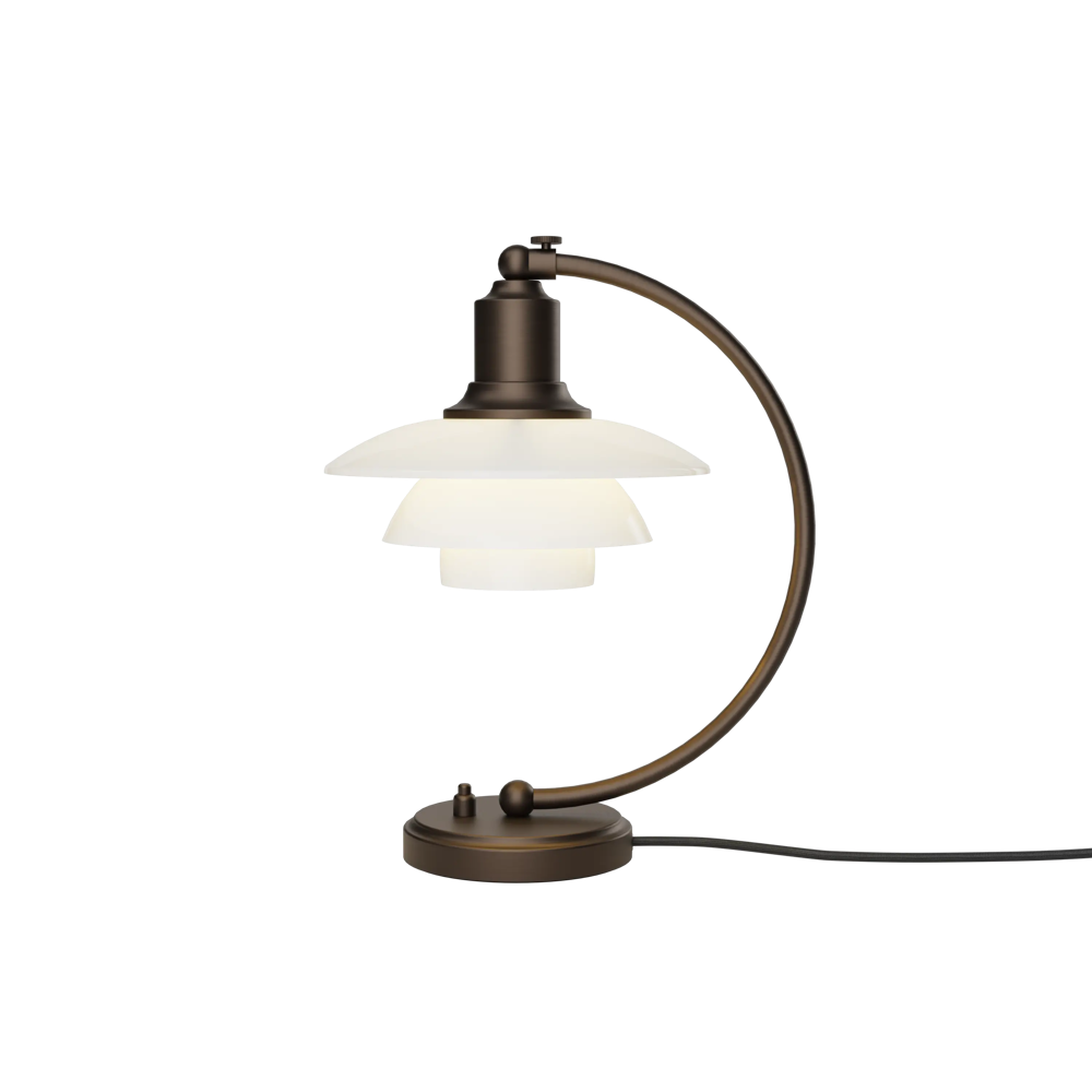 [LOP-5744172150] PH 2-2 LUNA TABLE E27 AGED BRASS OPAL