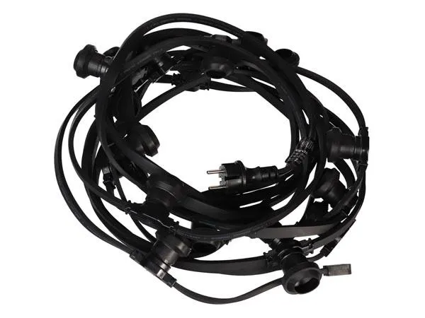 [SME-STRING] E27 socket slinger zwart - koppelbaar