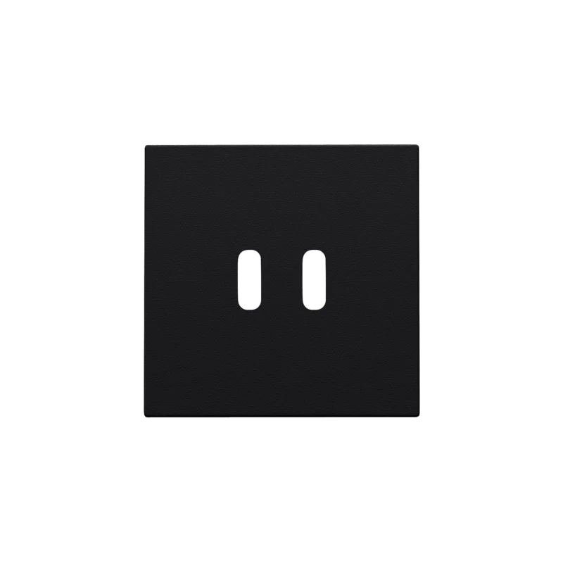 [NIK-161-68003] Afwerkingsset voor dubbele smart USB-C-lader, black coated