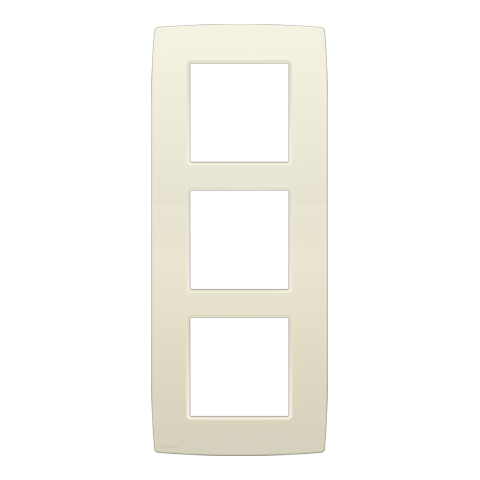 DRIEVOUDIGE AFDEKPLAAT MET 60MM CENTERAFSTAND, VERTICAAL