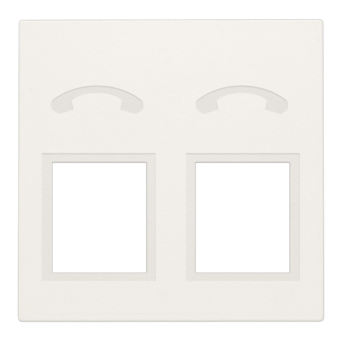 [NIK-101-69031] AFWERKINGSSET TELEFOONCONTACTDOOS MET 2 RJ11-CONTACTEN