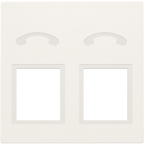 [NIK-101-69031] AFWERKINGSSET TELEFOONCONTACTDOOS MET 2 RJ11-CONTACTEN