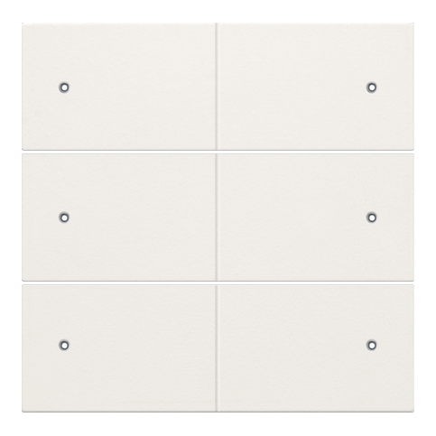 AFWERKINGSSET ZESVOUDIGE POTENTIAALVRIJE DRUKKNOP 24V, MET LEDS