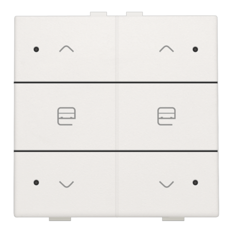 [NIK-101-52036] DUBBELE MOTORSTURINGSBEDIENING MET LED VOOR NIKO HOME CONTROL