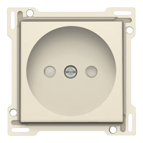 AFWERKINGSSET STOPCONTACT ZONDER AARDING, 21MM