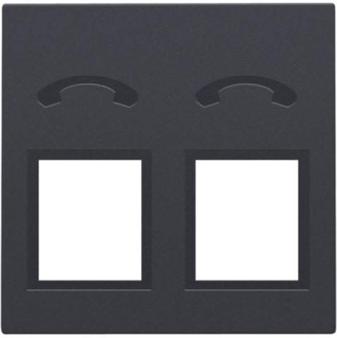[NIK-122-69031] AFWERKINGSSET TELEFOONCONTACTDOOS MET 2 RJ11-CONTACTEN