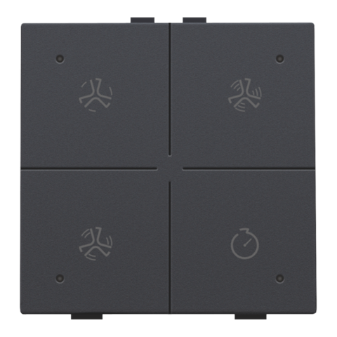 [NIK-122-52054] VENTILATIEBEDIENING MET LED, VOOR NIKO HOME CONTROL