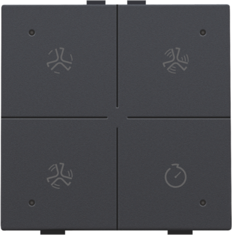 VENTILATIEBEDIENING MET LED, VOOR NIKO HOME CONTROL