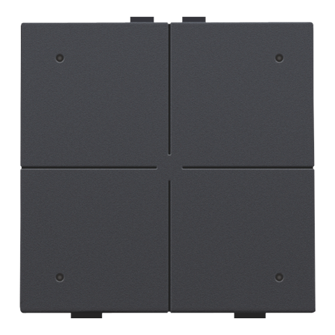 [NIK-122-52204] VIERVOUDIGE DRUKKNOP MET LEDS EN COMFORTSENSOREN