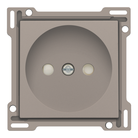 [NIK-123-66501] AFWERKINGSSET STOPCONTACT ZONDER AARDING, 21MM