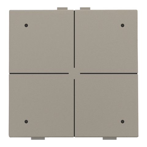 [NIK-123-52204] VIERVOUDIGE DRUKKNOP MET LEDS EN COMFORTSENSOREN