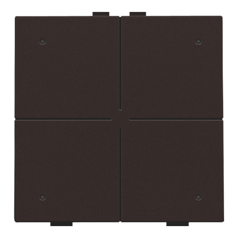 [NIK-124-52204] VIERVOUDIGE DRUKKNOP MET LEDS EN COMFORTSENSOREN