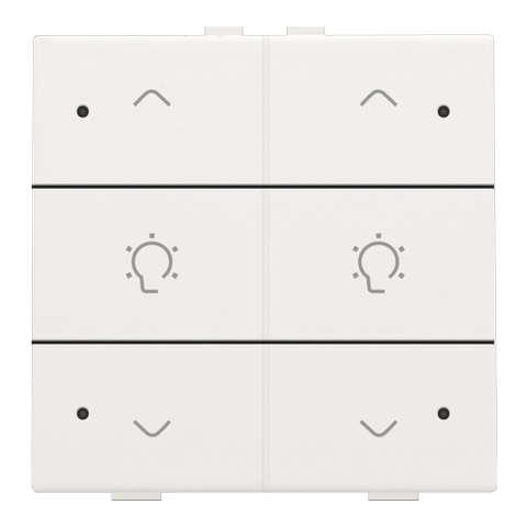 [NIK-154-52046] DUBBELE DIMBEDIENING MET LED, VOOR NIKO HOME CONTROL