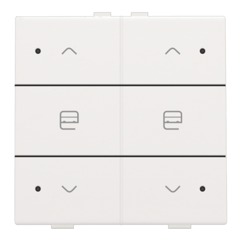[NIK-154-52036] DUBBELE MOTORSTURINGSBEDIENING MET LED VOOR NIKO HOME CONTROL