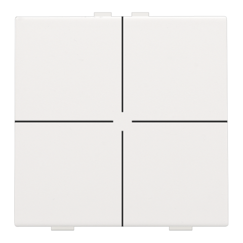 [NIK-154-51004] VIERVOUDIGE DRUKKNOP VOOR NIKO HOME CONTROL