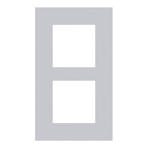 TWEEVOUDIGE AFDEKPLAAT MET 60MM CENTERAFSTAND, VERTICAAL