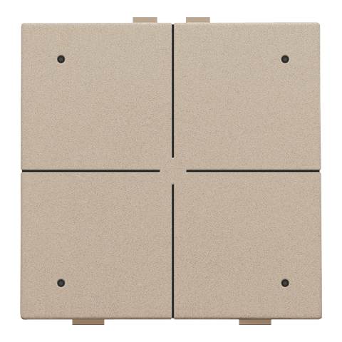 [NIK-157-52204] VIERVOUDIGE DRUKKNOP MET LEDS EN COMFORTSENSOREN