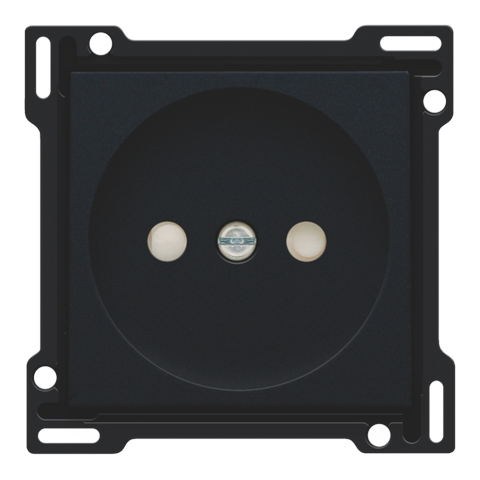 [NIK-161-66501] AFWERKINGSSET STOPCONTACT ZONDER AARDING, 21MM