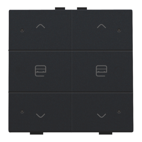 [NIK-161-52036] DUBBELE MOTORSTURINGSBEDIENING MET LED VOOR NIKO HOME CONTROL