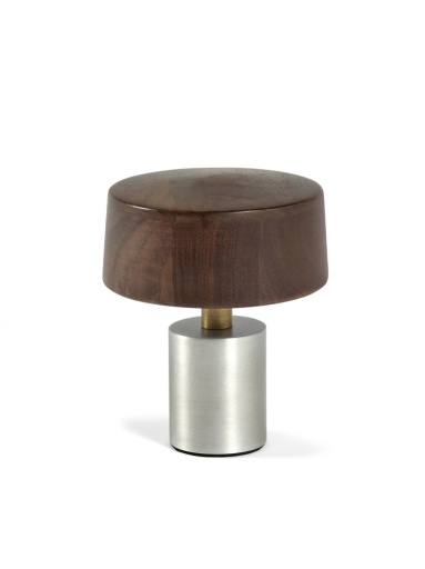 [SER-B4124100-829] RECHARGEABLE TABLE LAMP S GREY BROWN