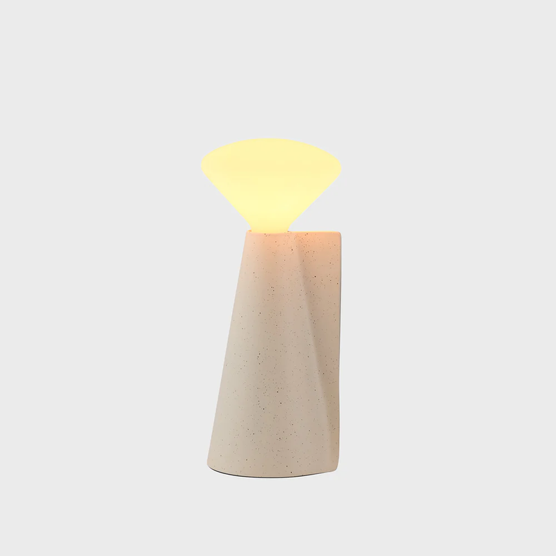 [TLA-TAMTL-R80-STN-PBL-01] Mantle Portable Lamp Stone with R80 LED Bulb