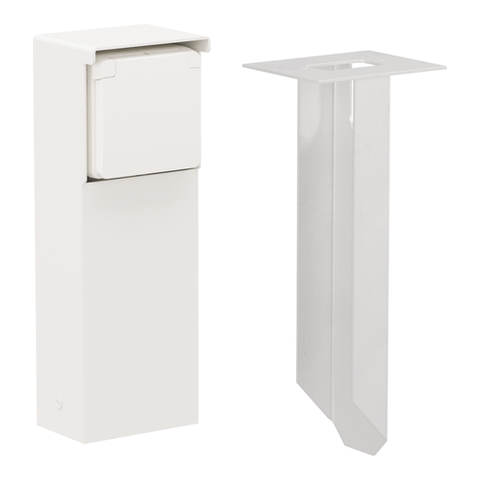 [NIK-701-36615] TUINPAAL MET ENKELVOUDIG STOPCONTACT, PENAARDE, GRONDPIN