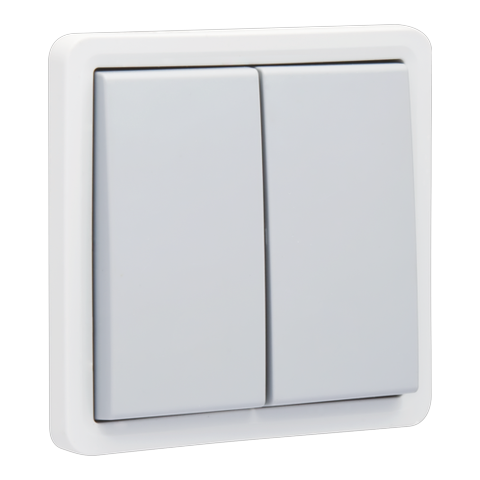 [NIK-700-35000] SPUITWATERDICHTE DUBBELE DRUKKNOP 10A ZONDER LED, NO/NC, SCHROEF