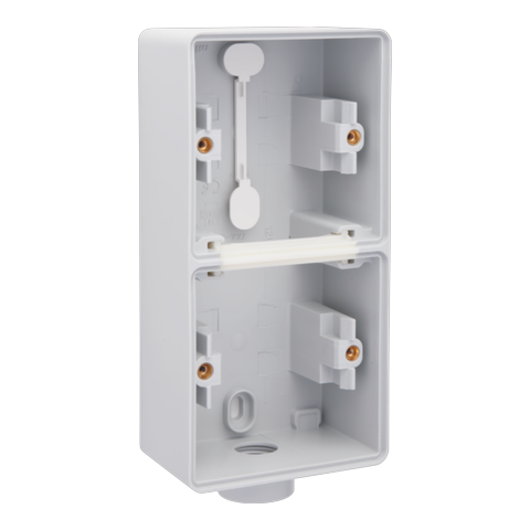 [NIK-700-84201] SPUITWATERDICHTE DUBBELE OPBOUWDOOS, 2 FUNCTIES, 1 M20-INGANG