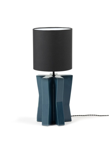 [SER-B1924020-910] TABLE LAMP °1 BLUE - BLACK YUCCA