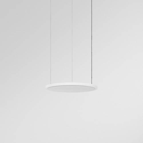 [MDL-13750063] Geometry Suspended Adjustable 672 1x LED 3000K DE White Structure - Silver Chrome