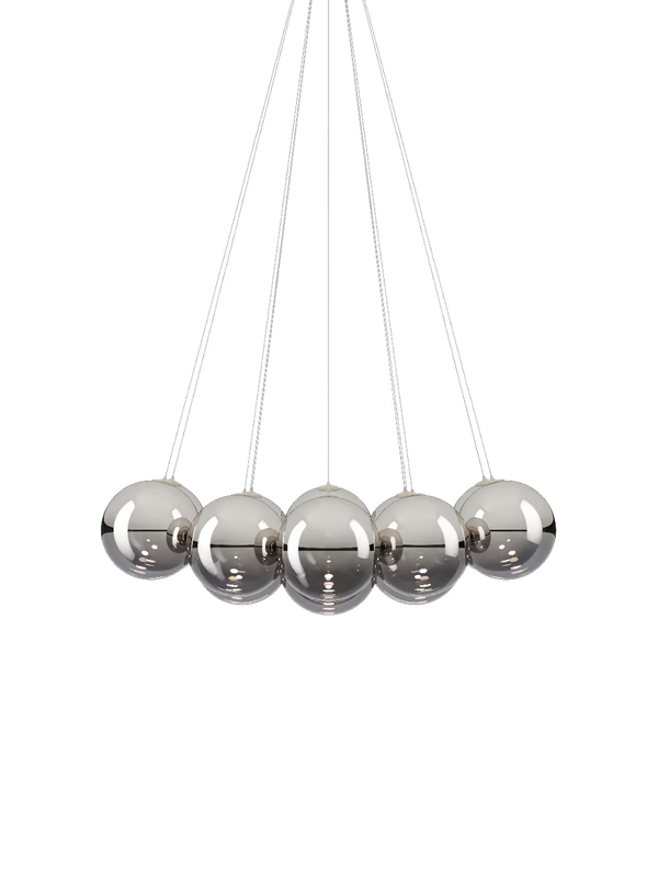[LOD-22124 4027] RANDOM CLOUD PENDANT 14 LIGHTS D.28 CM / CHROME 2700K CE