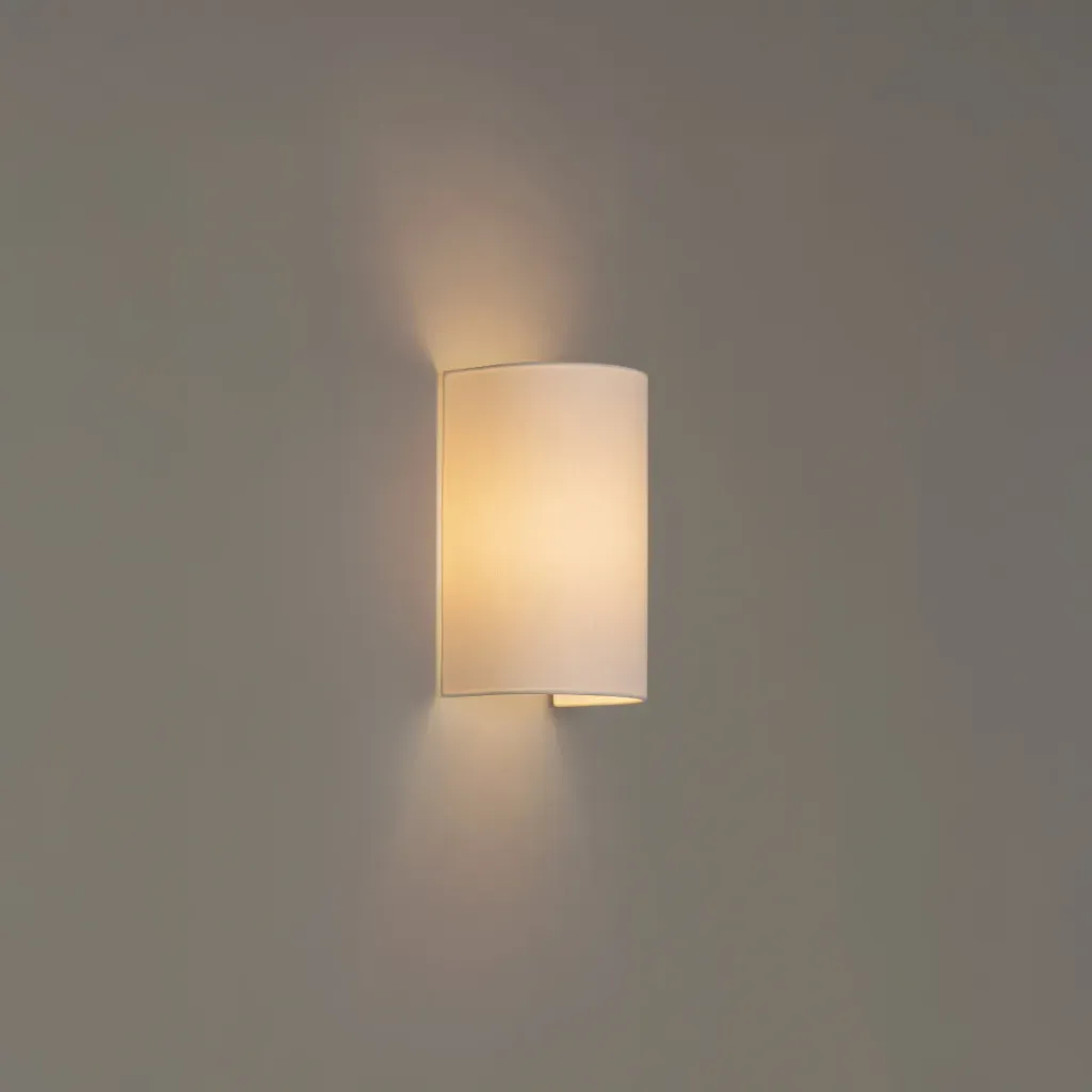 [SNC-SINWA01] Singular: : Chrome-plated structure. : White linen lampshade.