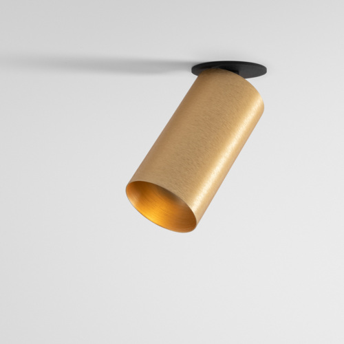 Minude Semi-Recessed Adjustable 45 1x LED 2700K Medium DE Champagne Brushed Anodised