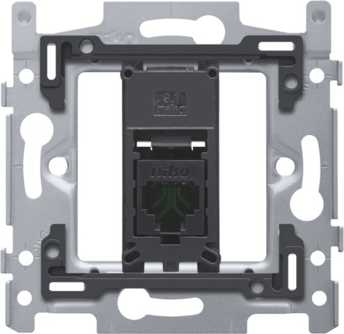 1 RJ45-AANSLUITING UTP CAT. 5E, VLAK, 60X71, SCHROEF