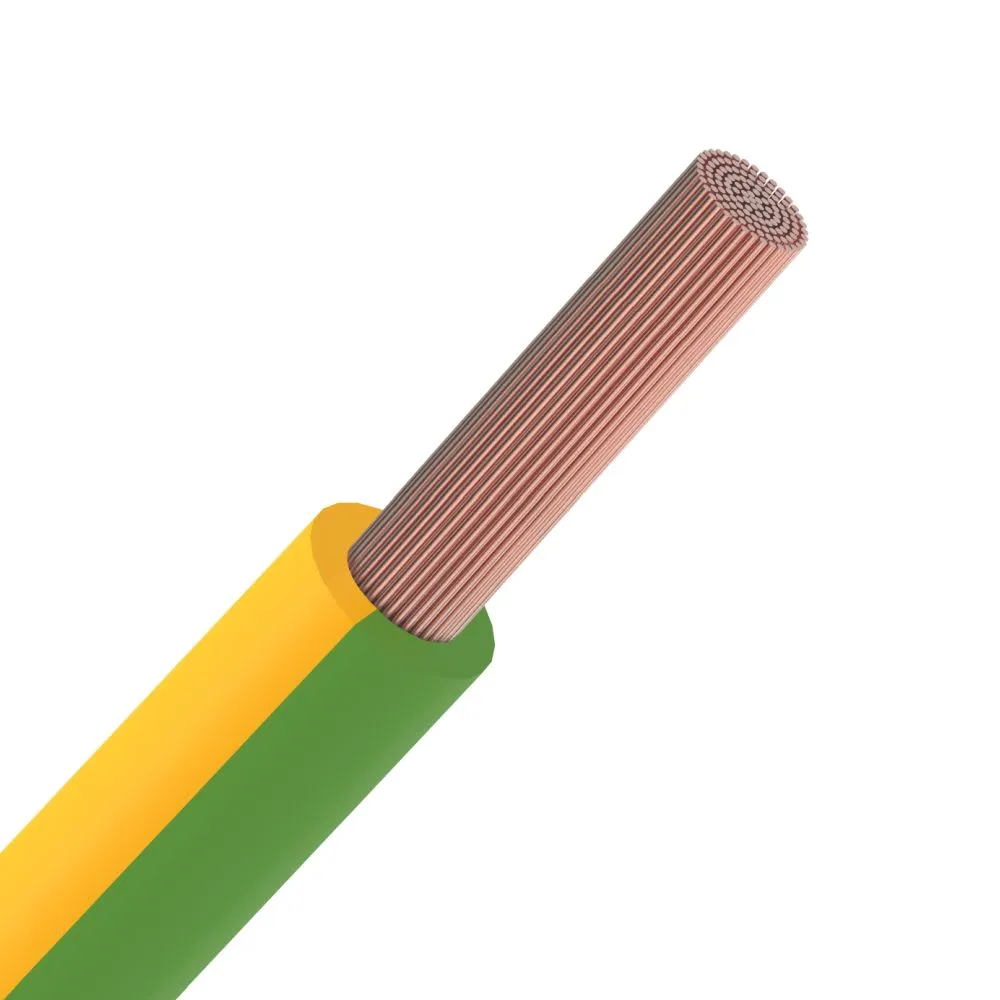 [VTBST0,75 Ge-Gn - Rol] H05V-K VZT. 0,75 MM2 300/500V Geel - Groen / Rol