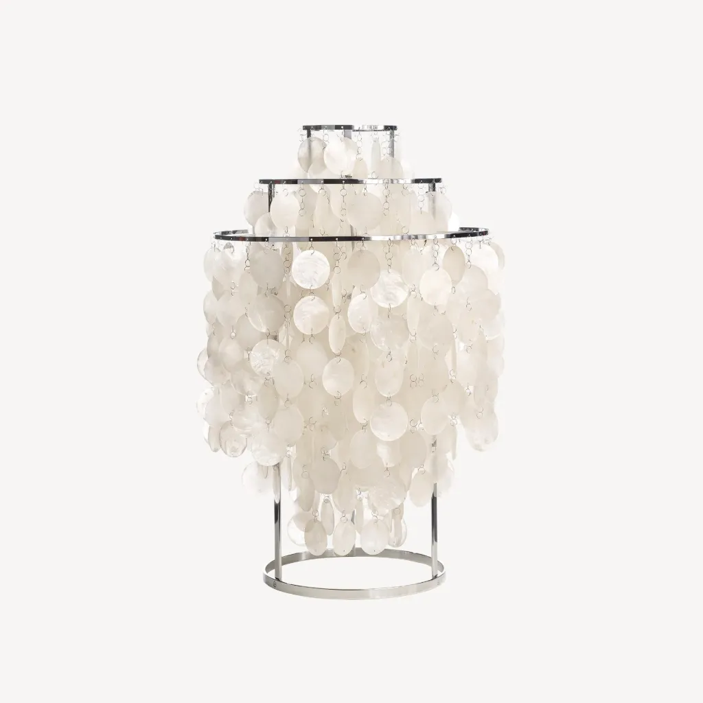 Fun 1TM Table Lamp EU Chrome/Seashell Metal IP20