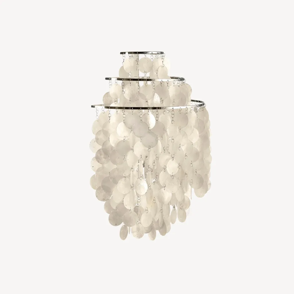 Fun 1WM Wall Lamp EU Chrome/Seashell Metal IP20