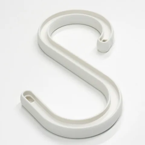 Safety Hook 9" White - CS-9-W-FR-UV - MOQ 25pcs - Max. Load 55kg - Opening 40/70mm