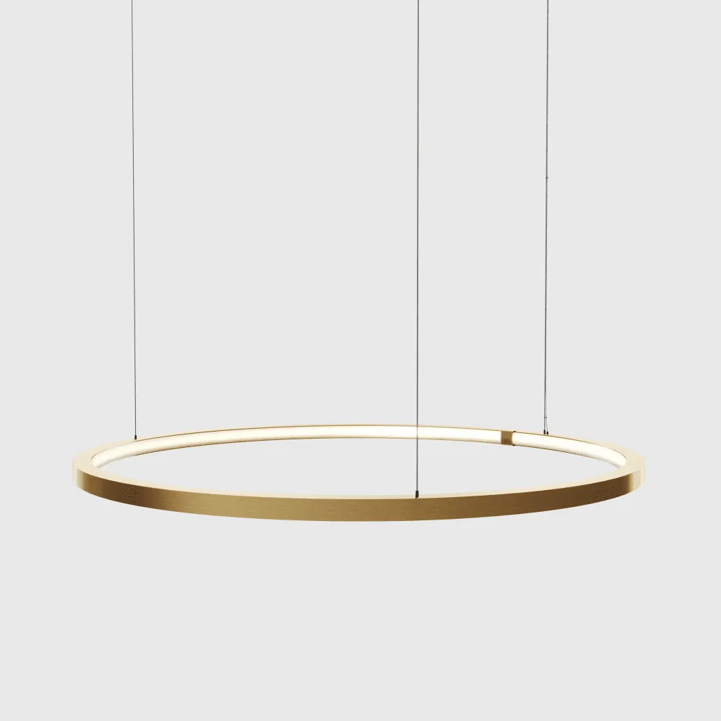 [JAM-BO.100.CI.BRA] brass-O Ø100cm 60W susp. lamp circle brushed brass